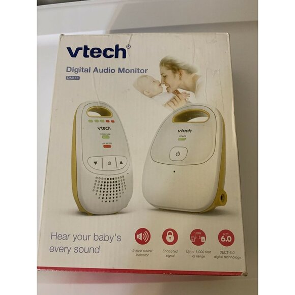 VTech, DM111 Audio‎ Baby Monitor with up to 1,000 ft of Range,Belt Clip,Yellow - Picture 6 of 6
